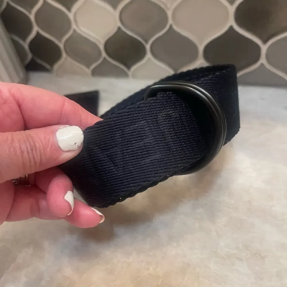 Mens Calvin Klein Jeans Navy Blue Canvas Belt W32